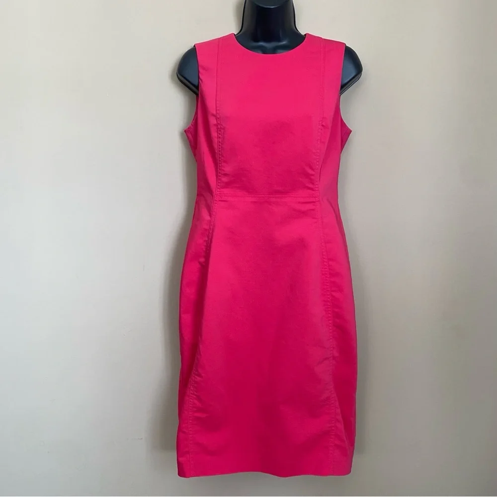 Calvin Klein Hot Pink Sleeveless Sheath Dress - Picture 1 of 9